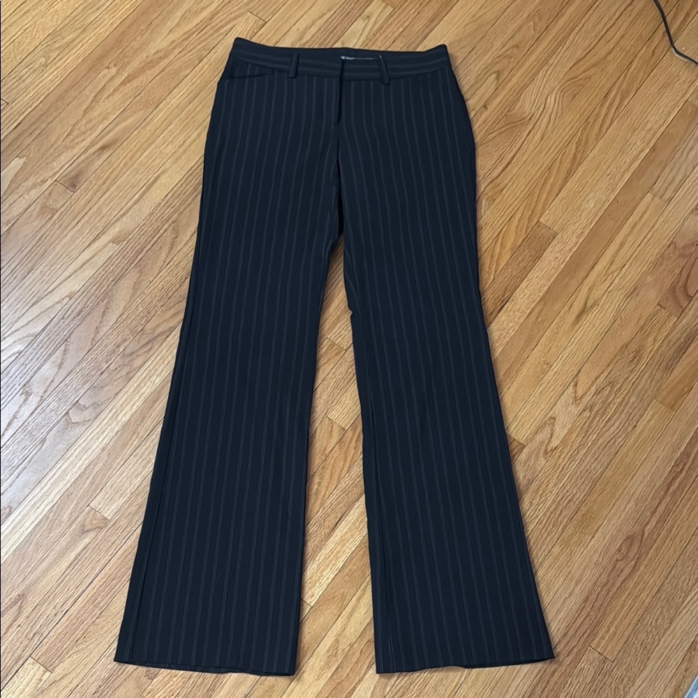 Express Black and Purple Boot Cut Flare Pants